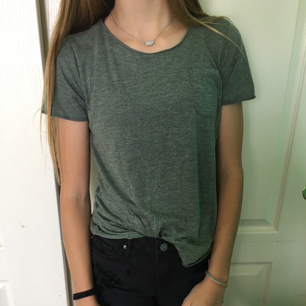 Army green basic shirt